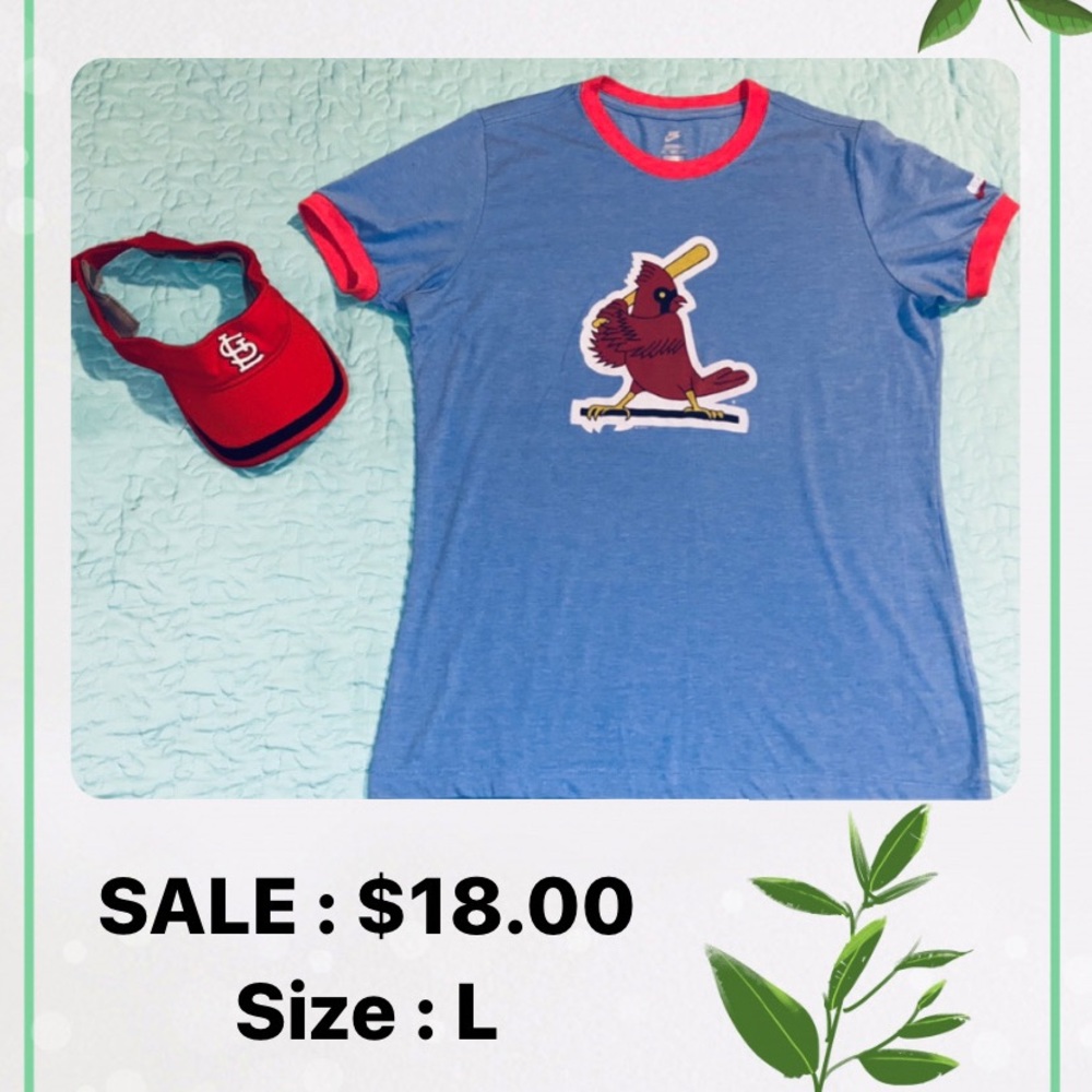 Shirt Along with Cap, Cardinal team.